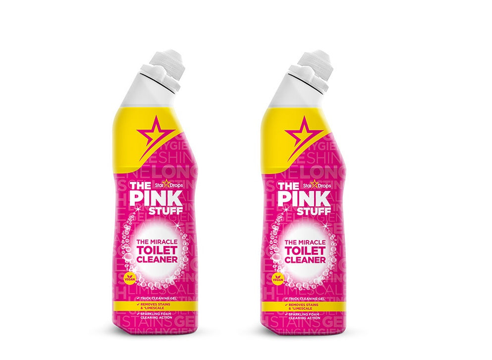 Pink Stuff - 2x 750 ml - Stardrops Wonder Toiletreiniger - HET Zázračný čisticí prostředek - Zázračný čistič