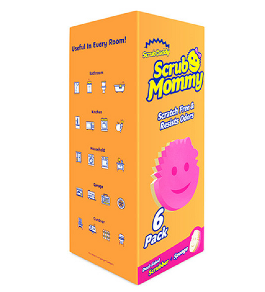 Paquete económico de esponjas Scrub Mommy rosa - paquete de 6