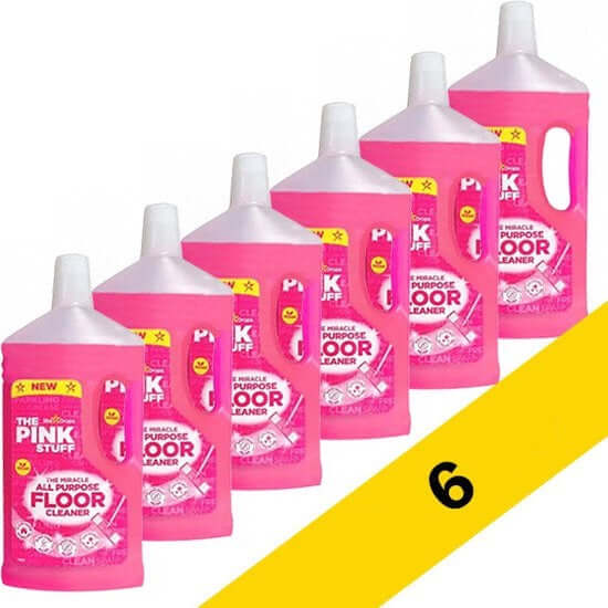 Il Pink Stuff Detergente per Pavimenti 1 litro - confezione da 6