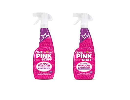 El Pink Stuff - Limpiador de Ventanas y Cristales - set de 2 botellas