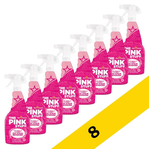 Pink Stuff Oxi Tahranpoisto-Suihke 500ml - 8 pakkausta