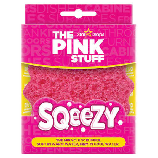 Pink Stuff Squeezy - Dvoubarevná Scrub Houbka Růžová