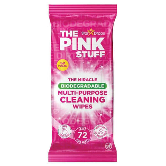 Los Pink Stuff Toallitas de Limpieza Antibacterianas Biodegradables 72 unidades - Edición Limitada