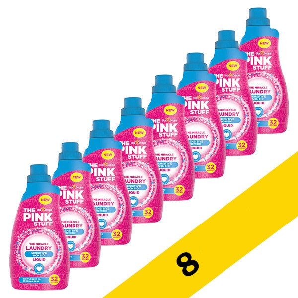 El Pink Stuff Detergente Líquido 960 ml - paquete de 8