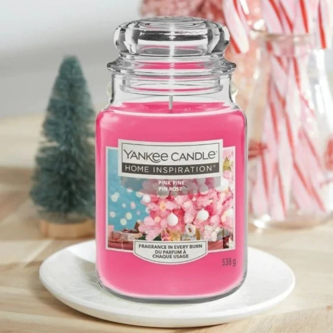 Yankee Candle - Pink Pine Pin Rose 538g | Begränsad upplaga