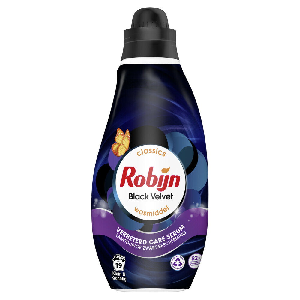 Robijn skalbimo priemonė Black Velvet 665 ml - Apsauga ir prabangus kvapas tamsiems drabužiams