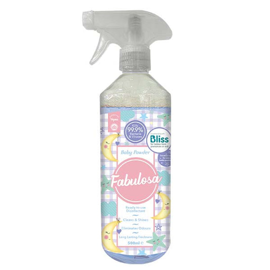 Fabulosa Spray de curățare multi-supraveghere Baby Powder 500ml