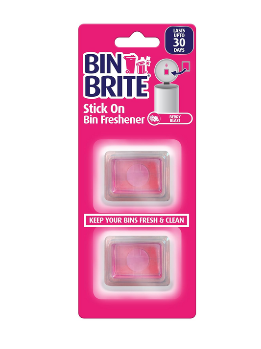 Bin Brite Stick-on Bin Refreshener – Självhäftande Doftförnyare för Soptunnor, Långvarig Fräschör i upp till 30 Dagar