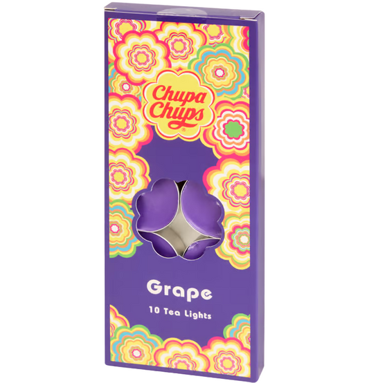 Chupa Chups Velas de té con aroma 10 piezas - Uva