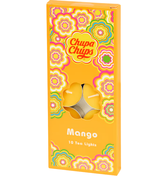 Chupa Chups Čajne lučke z vonjem 10 kosov - Mango