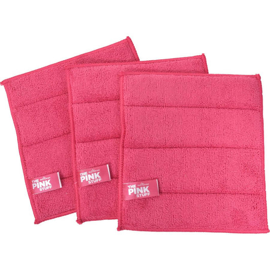 Las Pink Stuff almohadillas de limpieza absorbentes de microfibra - 3 unidades