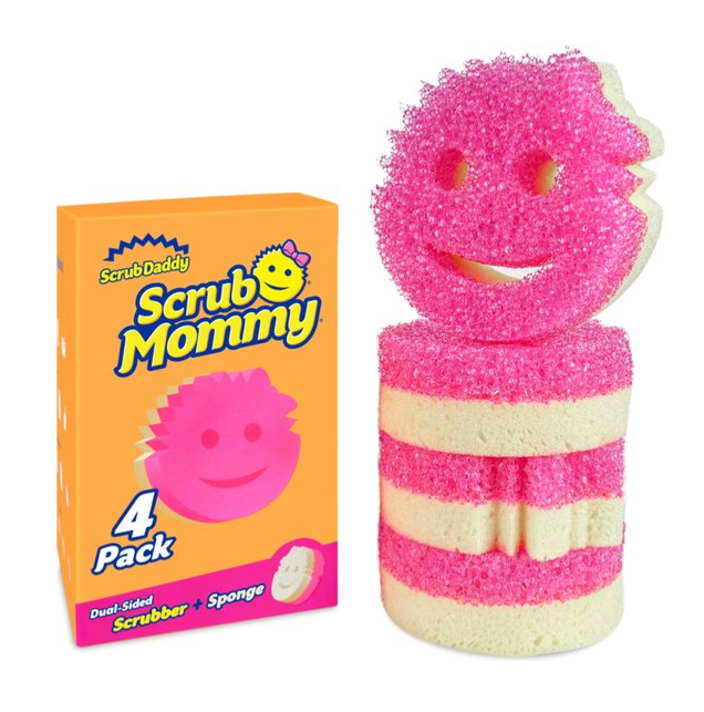 Scrub Daddy | gąbki Scrub Mommy różowe (4 sztuki)