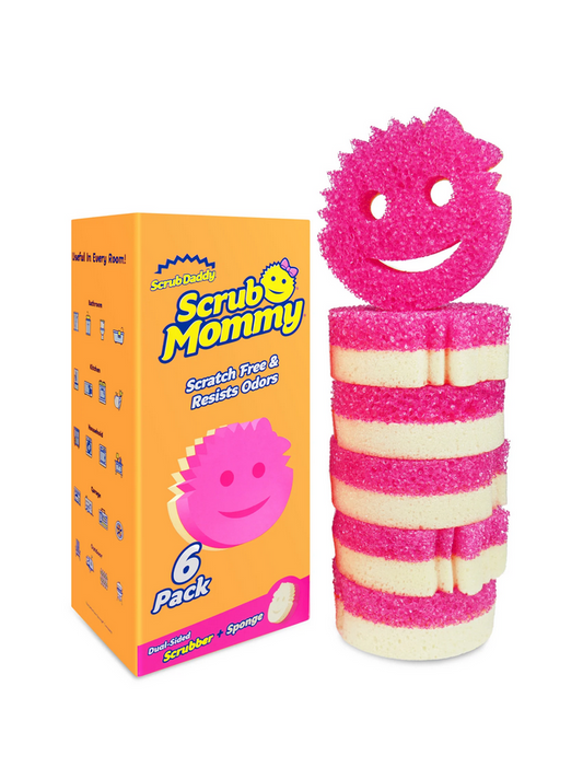 Scrub Mommy bureți roz pachet valoare - pachet de 6