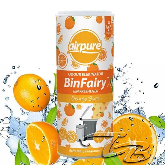 Airpure Eliminador de Olores Bin Fairy - Ambientador para Cubos de Basura - Naranja