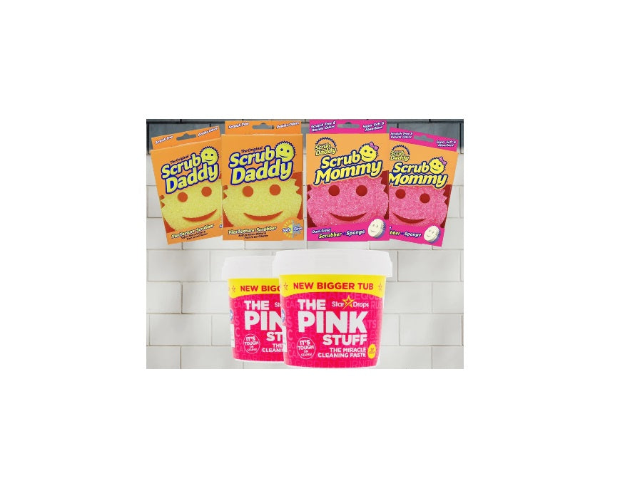 Scrub Daddy & O conjunto Pink Stuff - Scrub Mommy, Scrub Daddy, 2x 850g de Pasta