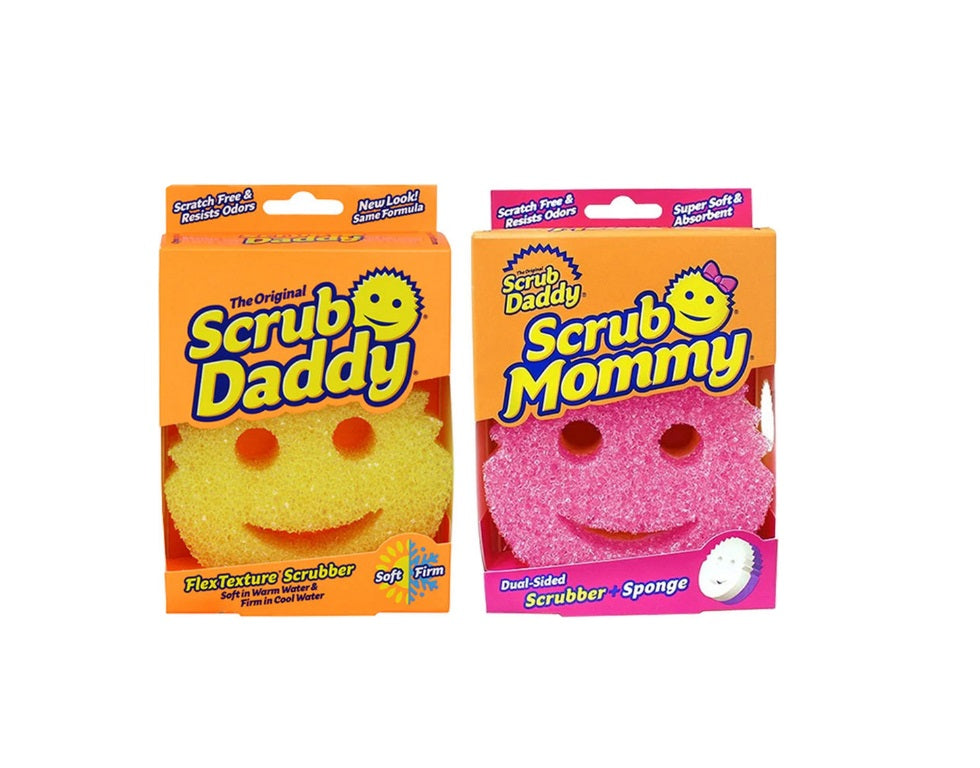 Pôvodný Scrub Daddy a Scrub Mommy