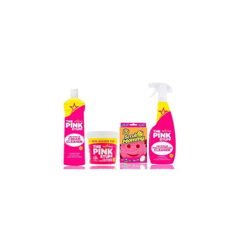 El Pink Stuff - Mi Primer Paquete - 1x 850g de pasta, limpiador en crema, limpiador multiusos, scrub mommy